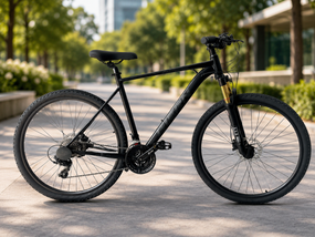 Горный велосипед 29" с алюминиевой рамой 21" и гидравлическими тормозами Shimano Черный