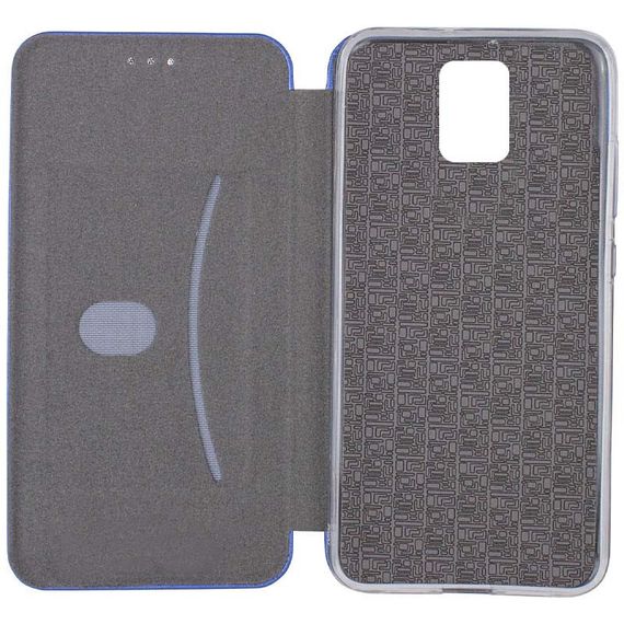 Шкіряний чохол-книжка Classy для Xiaomi Redmi Note 9s / Note 9 Pro / Note 9 Pro Max Синій | Зображення 2