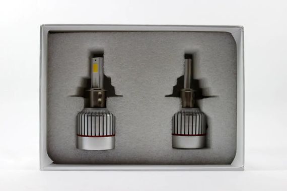 Автомобильные светодиодные Led лампы главный свет комплект UKC Car Led H3 12v белый (h3_710) | Зображення 6