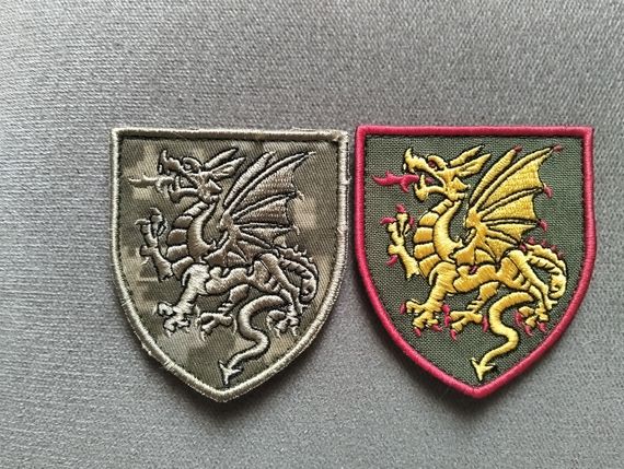 Шеврон 107 реактивна артилерійська бригада (піксель + кольоровий)