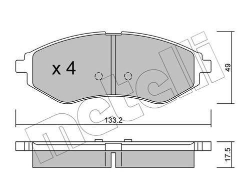 Колодки гальмівні передні Chevrolet Aveo Kalos Daewoo Kalos 03- 22-0508-0 | Зображення 6