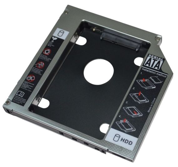 Перехідник адаптер CD/DVD 12.7 mm to HDD/SSD 2.5"