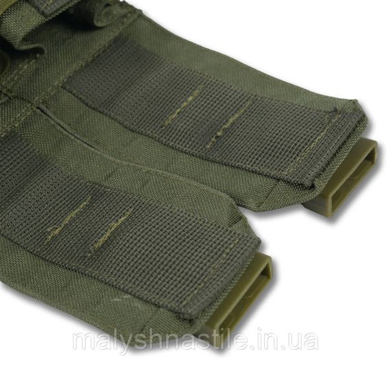 Тактичний підсумок під 2 гранати Kiborg GU Double Mag Pouch Khaki | Зображення 7