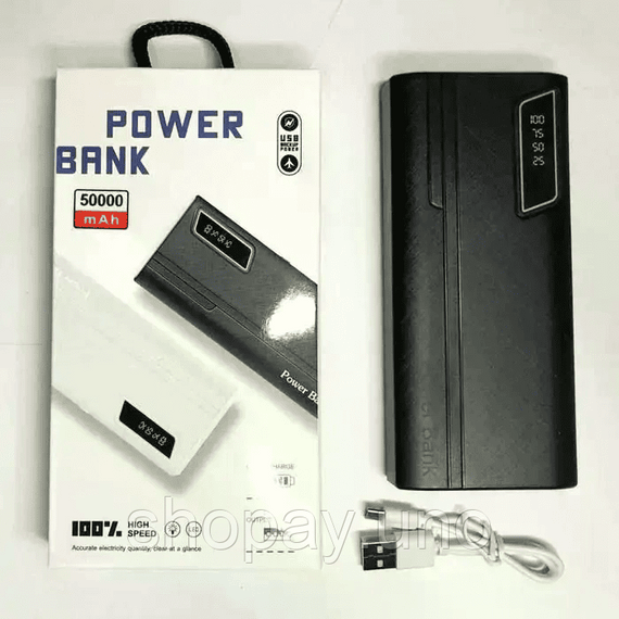 Мобільна зарядка Power Bank UN-3104 50000mAh із швидкою зарядкою та ліхтариком | Зображення 3