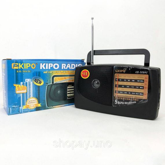 Радіоприймач зручний, FM-радіоприймач, Радіоприймачі fm діапазону, Класичні радіоприймачі на батарейках KZ-64 | Зображення 2