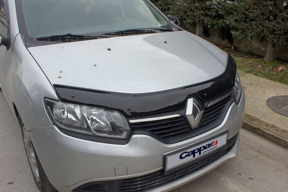 Дефлектор капоту (EuroCap) для Renault Sandero 2013-2024 рр | Зображення 3