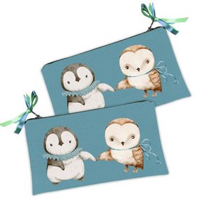 Косметичка жіноча Совушки 20х12 см (K_22DT004)