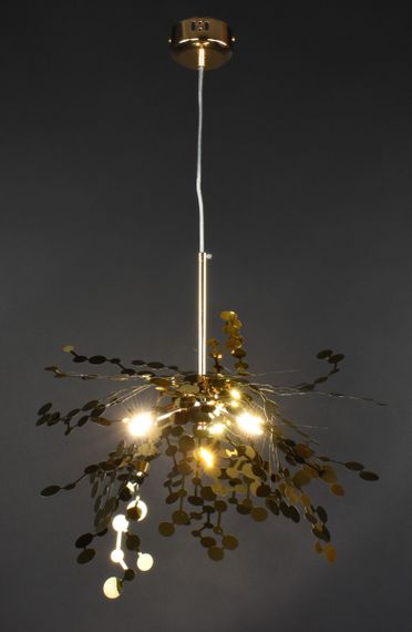 Люстра підвісна на 3 лампочки 27344 Золото 50-200х50х50 см. | Зображення 3