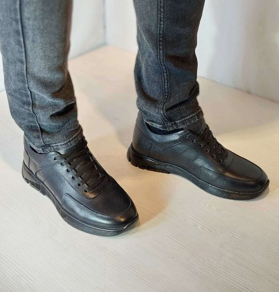 Кожаные черные кеды Luciano Bellini 43 размер | Зображення 1