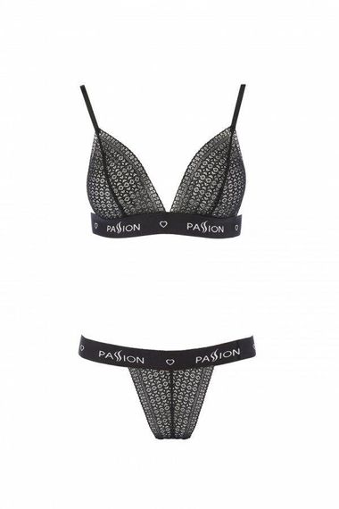 Комплект білизни Passion Exclusive GLAMISS SET XXL/XXXL, black Sex Aura | Зображення 2