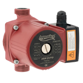 Насос циркуляційний 0,245кВт 8м 200л/хв Ø2" 180мм + гайки Ø1¼" Aquatica