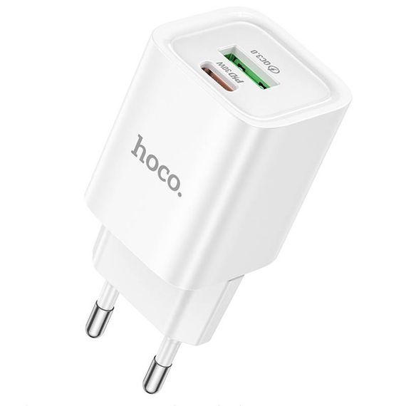 МЗП Hoco C149A Charm PD30W+QC3.0 (1USB-A/1C) White