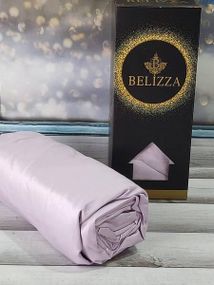 Простынь сатиновая на резинке  Belizza lila 180х200см