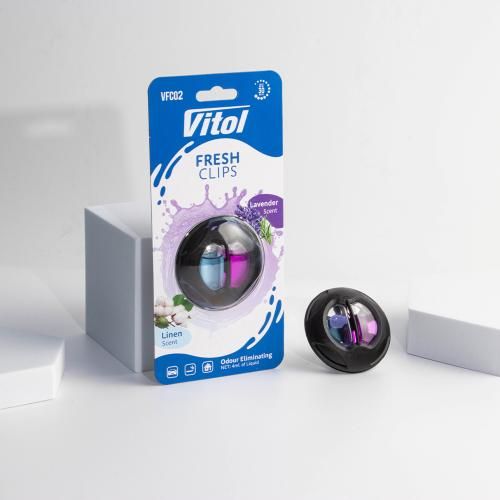 Освіжувач повітря Vitol Fresh Clips Linen +Lavender | Зображення 1