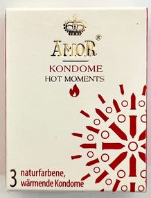 Презервативи - Amor Hot Moments, 3 шт. (08.2026)
