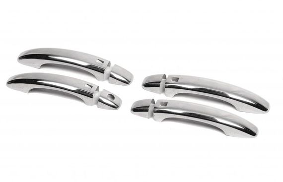 Накладки на ручки (нерж.) 4 накладки для Audi A4 B8 2007-2015 рр.