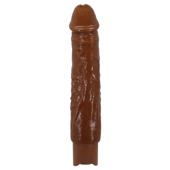 Перезаряжаемый вибратор реалистик Pretty Love - Rufus Realistic Vibrating Dildo Brown, BW-500082-1 Sex Aura | Зображення 2
