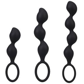 Набір анальних іграшок Doc Johnson Mood Naughty Contour Beads Trainer Set