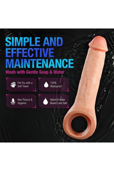 Реалістичний подовжувач пеніса Blush Performance Plus Thrive силіконовий Sex Aura | Зображення 7