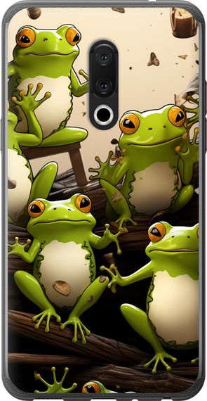 Чехол на Meizu 15 Plus Жабки "5656u-1473-17620"