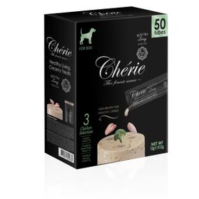 Ласощі для собак з куркою Cherie Healthy Living Creamy Treat Mega Pack Chicken Selection Dog, 12 гр х 50 шт