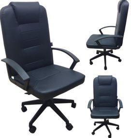 Крісло офісне на колесах Bonro B-153 чорне 42401082