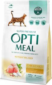 Сухой корм для котов Optimeal со вкусом курицы 700 г 4820215364676