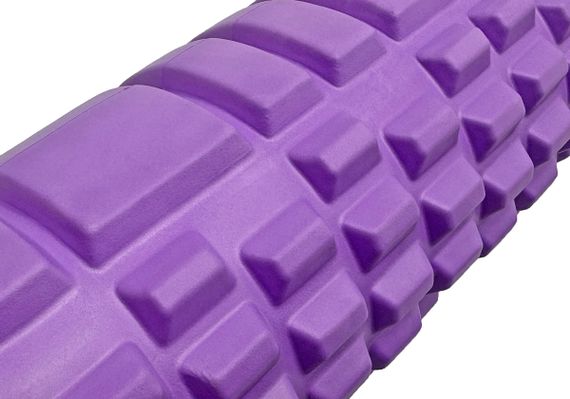 Масажний ролик EasyFit Grid Roller 45 см v.2.1 Фіолетовий (EF-2027-V) | Зображення 2