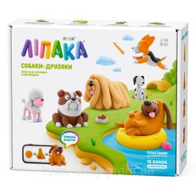 Меганабор самозатвердевающего пластилина Липака – Собаки-друзья