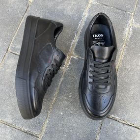 Шкіряні кеди на масивній підошві для чоловіків 41 розмір