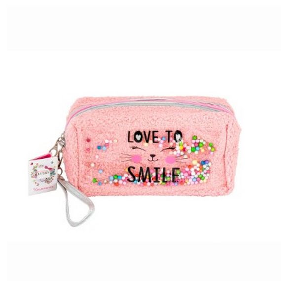 Дитяча косметичка "Love to Kiss" T24810(рожевий) плюшева