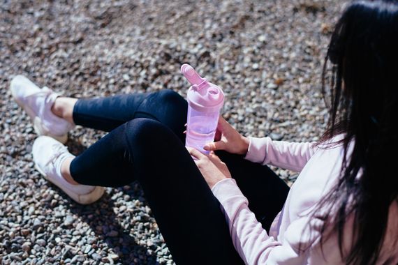 Шейкер спортивний SmartShake Slim 500ml Cotton Pink (Light Lavender) | Зображення 6