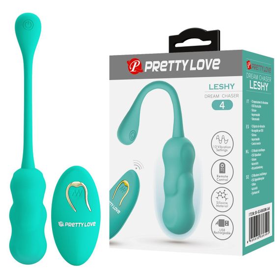 Виброяйте с дистанционным пультом управления PRETTY LOVE LESHY Dream Chaser 4, Green sexstyle | Зображення 9
