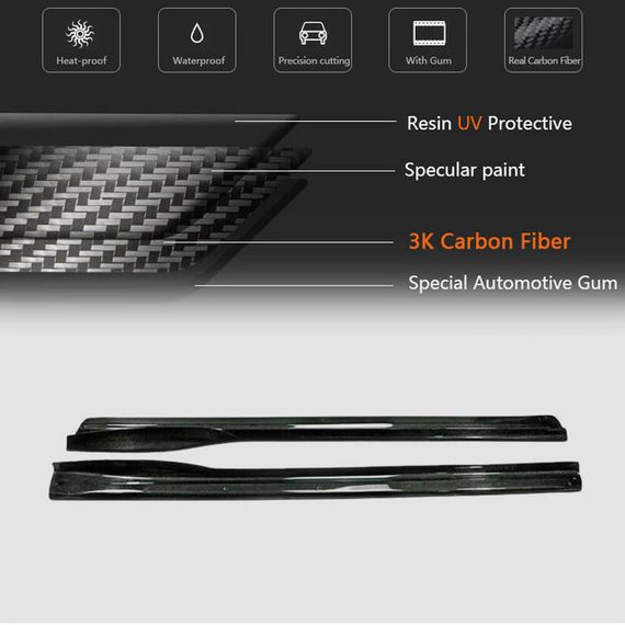 Бокові пороги V1 (Карбон) для Subaru BRZ 2012-2021 рр | Зображення 4