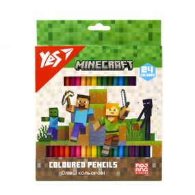 Набір кольорових олівців YES Minecraft 290770 24 кольорів