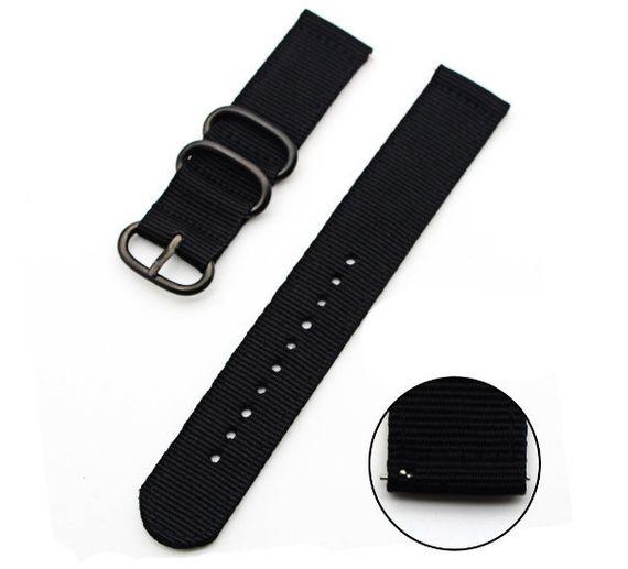 Нейлоновий ремінець Primo Traveller для годинника Xiaomi Huami Amazfit Bip / Amazfit GTS - Black | Зображення 2