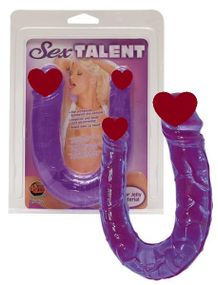 Фаллоимитатор двойной SEX TALENT (фиолет.) Sex Aura