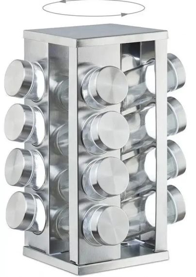 Карусель для спецій Spice carousel 16 відсіків, підставка для спецій, баночки для спецій, набір для спецій | Зображення 3