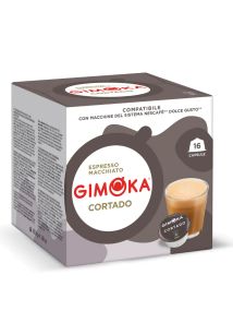 Кава в капсулах Dolce Gusto Gimoka Cortado 16 шт. Італія Нескафе Дольче Густо
