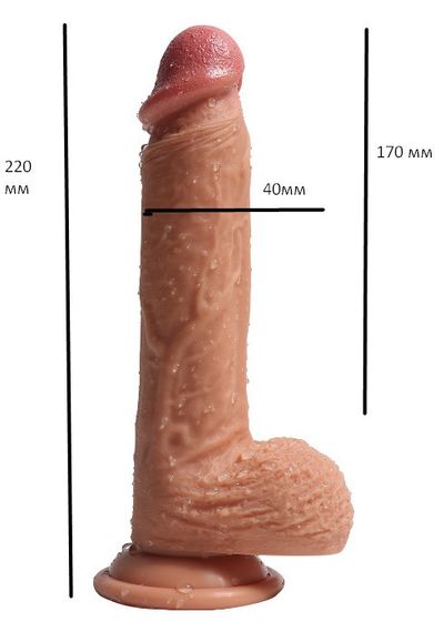 Фалоімітатор "Dean`s penis", мулат Sex Aura | Зображення 1