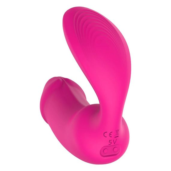 Вагинально-клиторальный вибратор Dream Toys Essentials с пультом, розовый, 9 × 3 см Sex Aura | Зображення 6