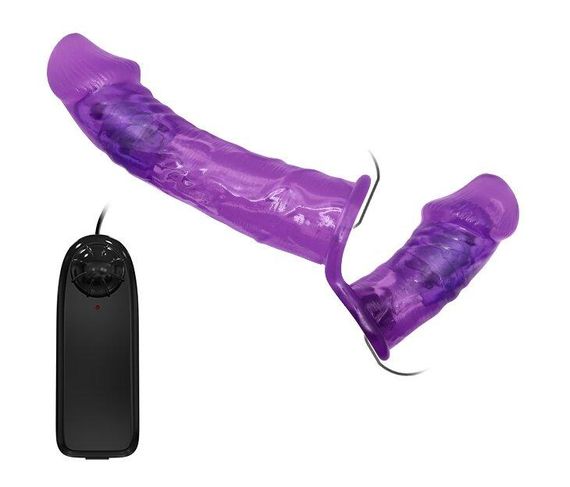 Страпон з вібрацією з 2-ма вібромоторами ULTRA PASSIONATE HARNESS STRAP-ON, BW-022060-1 Sex Aura | Зображення 3