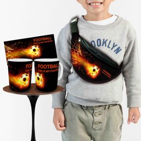 Набор: детская сумка-бананка+кружка Футбол Украина 32х15см,бананка для мальчика футболиста (00997)