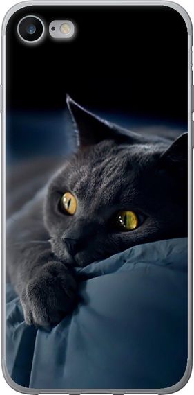 Чехол на iPhone 8 Дымчатый кот "825u-1031-17620"