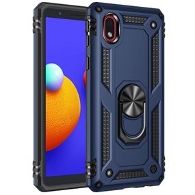 Протиударний чохол Serge Ring магнітний тримач (Ударостійкий) для Samsung Galaxy M01 Core Blue