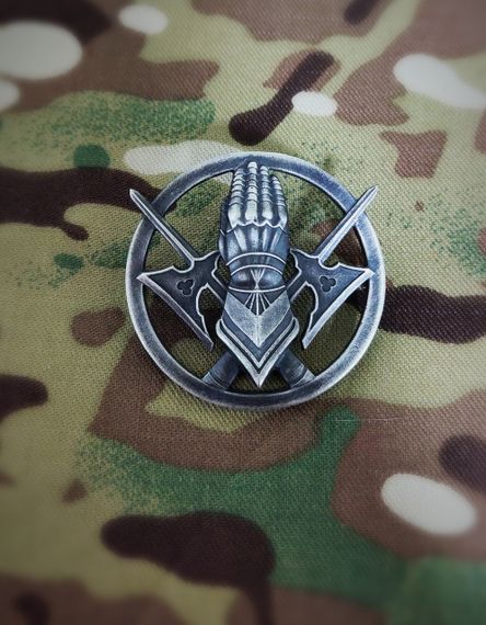Беретний знак 101 окремої бригади охорони Генерального штабу ЗСУ металева | Зображення 4
