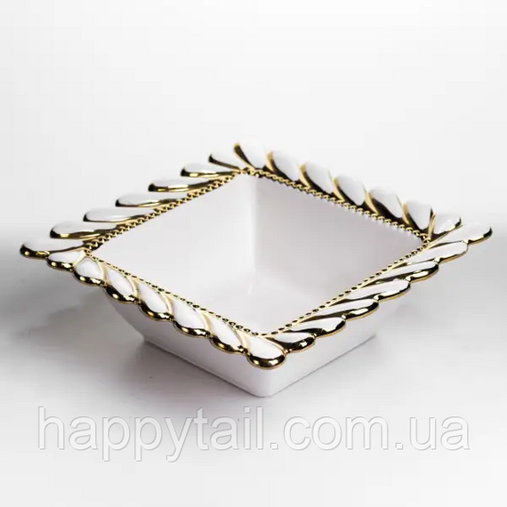 Тарілка глибока порцелянова Tiffany квадратна 26х26х8 см сML2009 | Зображення 2