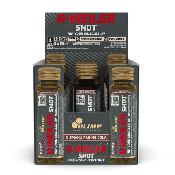 Предтренировочный комплекс Olimp R-WEILER Shot (кола) 9x60ml