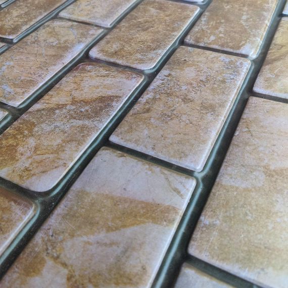 Декоративная ПВХ панель кирпич под коричневый мрамор 960х480х4мм SW-00001428 | Зображення 1