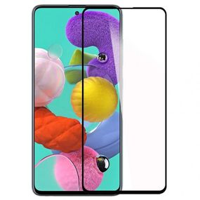 Защитное стекло 3D для Samsung Galaxy M31s Черное (полная проклейка на весь экран)